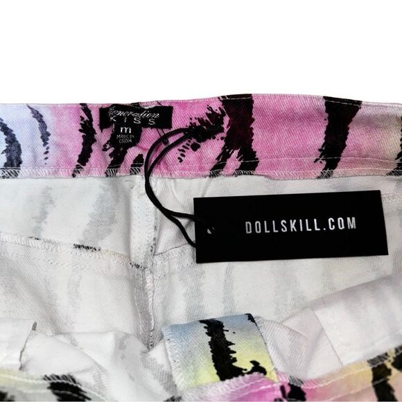 [NWT] Dolls Kill Generation Kiss Tiger Tie Dye Boyfriend Jeans - Size Medium - Picture 5 of 7